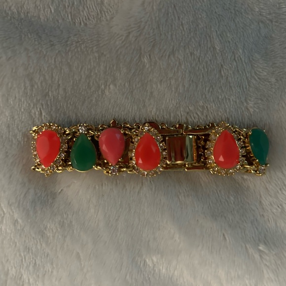 Like New Kate Spade Flight of Fancy Balloon Bouquet Bracelet 12k Gold Plate - Picture 5 of 8